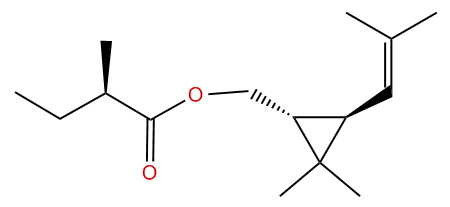 trans-(1R,3R)-Chrysanthemyl (R)-2-methylbutanoate
